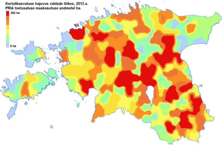 Kus kasvab kõige rohkem kartulit? 