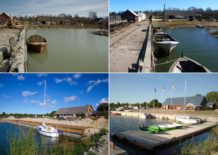 Koguva sadam enne ja pärast